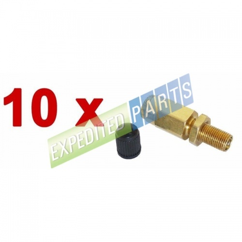 10 x Schrader Air Suspension Fill Valve Inflation Push-To-Connect for 1/4